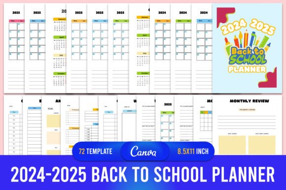 2024-2025 Back to School Planner Canva