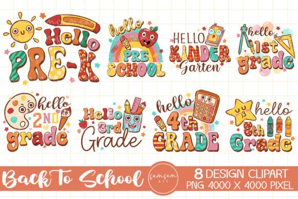 Back to School Hello School Sublimation