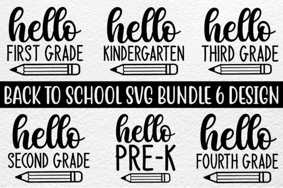 Back to School SVG Bundle: Hello School