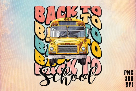 School Bus Back to School Retro T-shirt: A Digital Design Asset for Modern Creators